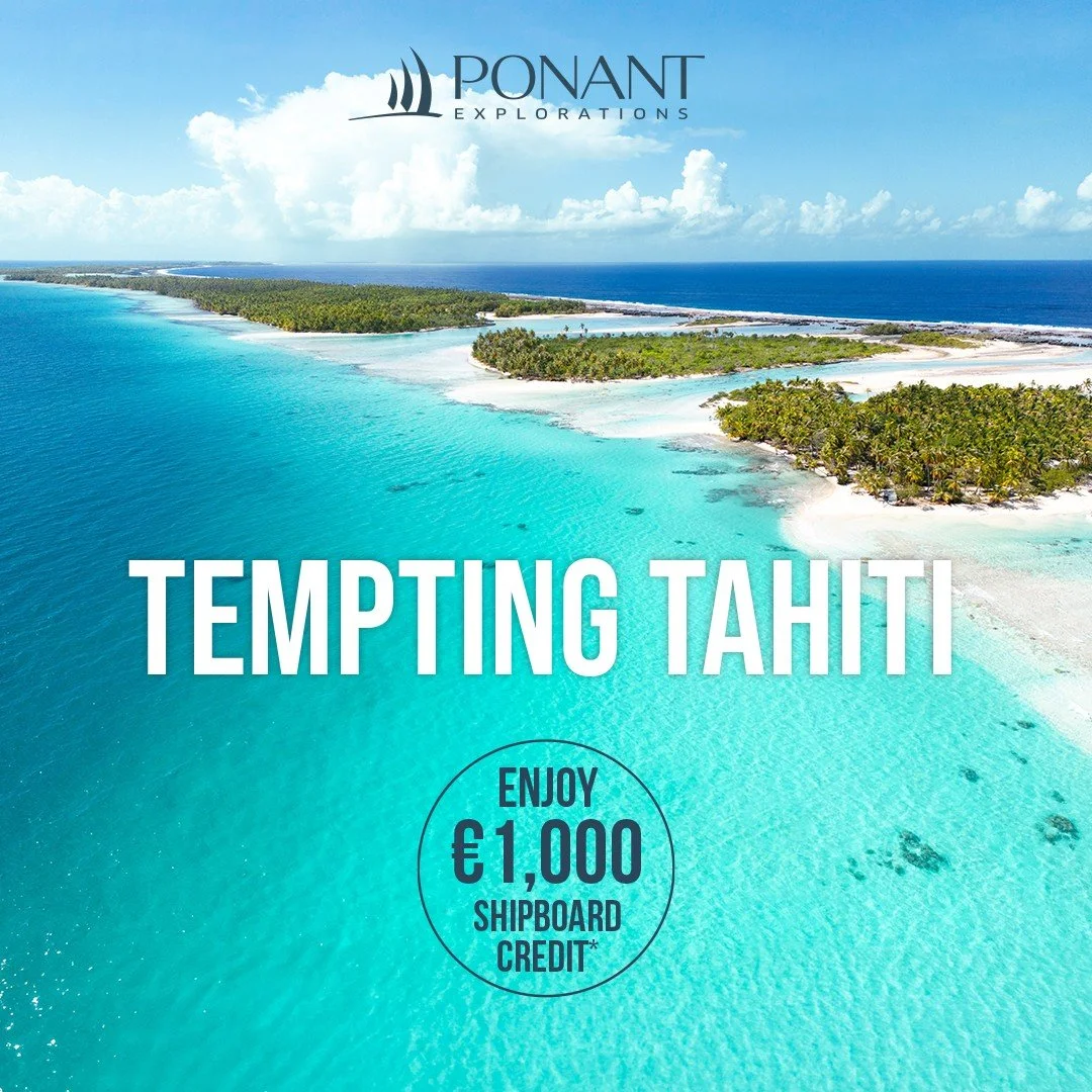 🌴 Tempting Tahiti: explore beyond the postcard

Discover a different side of French Polynesia aboard PONANT&rsquo;s intimate, 184-guest Le Jacques Cartier.

Journey from the Society Islands to the Tuamotus and legendary Marquesas, exploring by Zodia