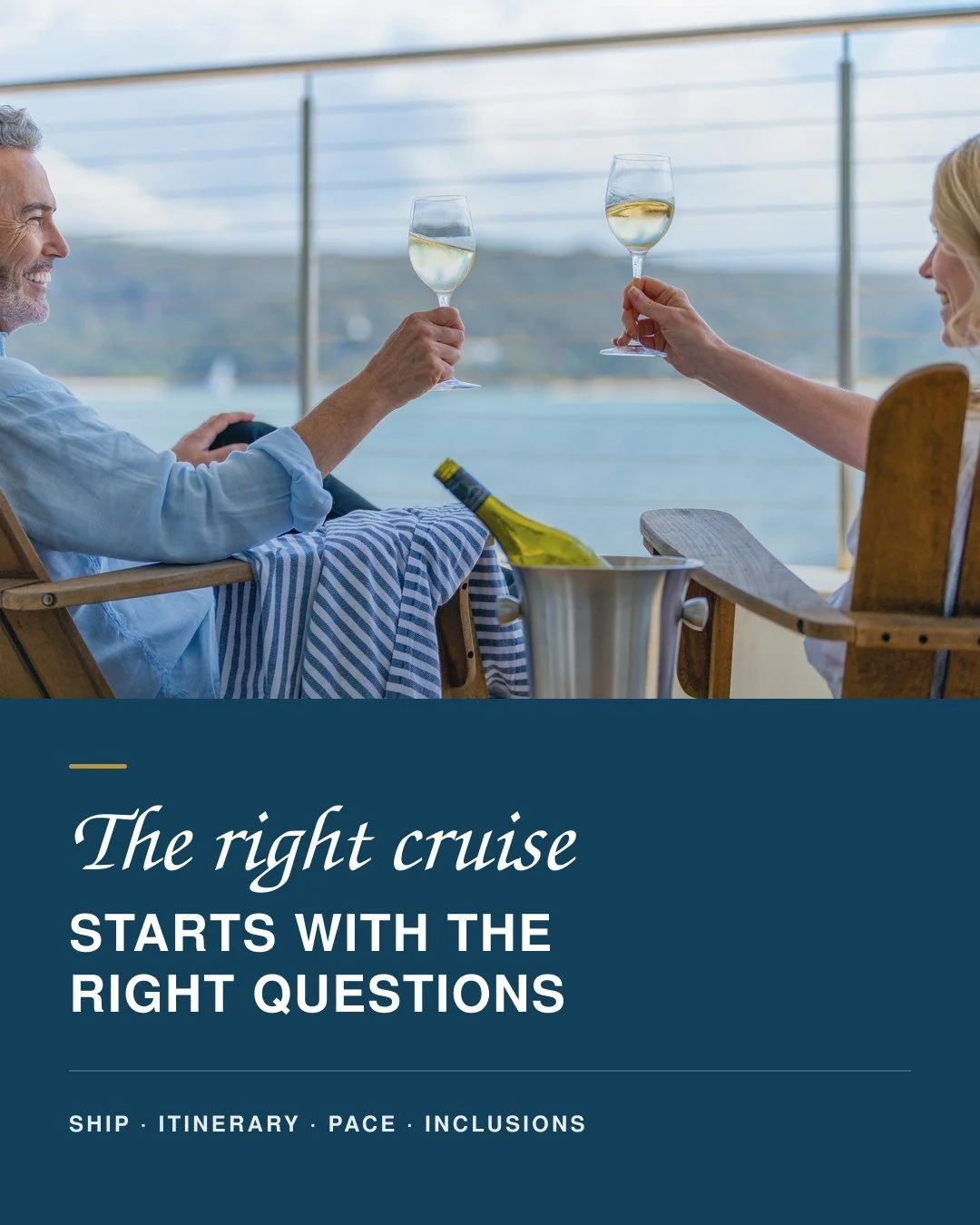 The best cruise is not simply the newest ship or the most talked-about itinerary. It is the one that matches how you want to travel.

Do you prefer lively evenings or quiet spaces? Iconic ports or rarely visited shores? Guided discovery or complete f