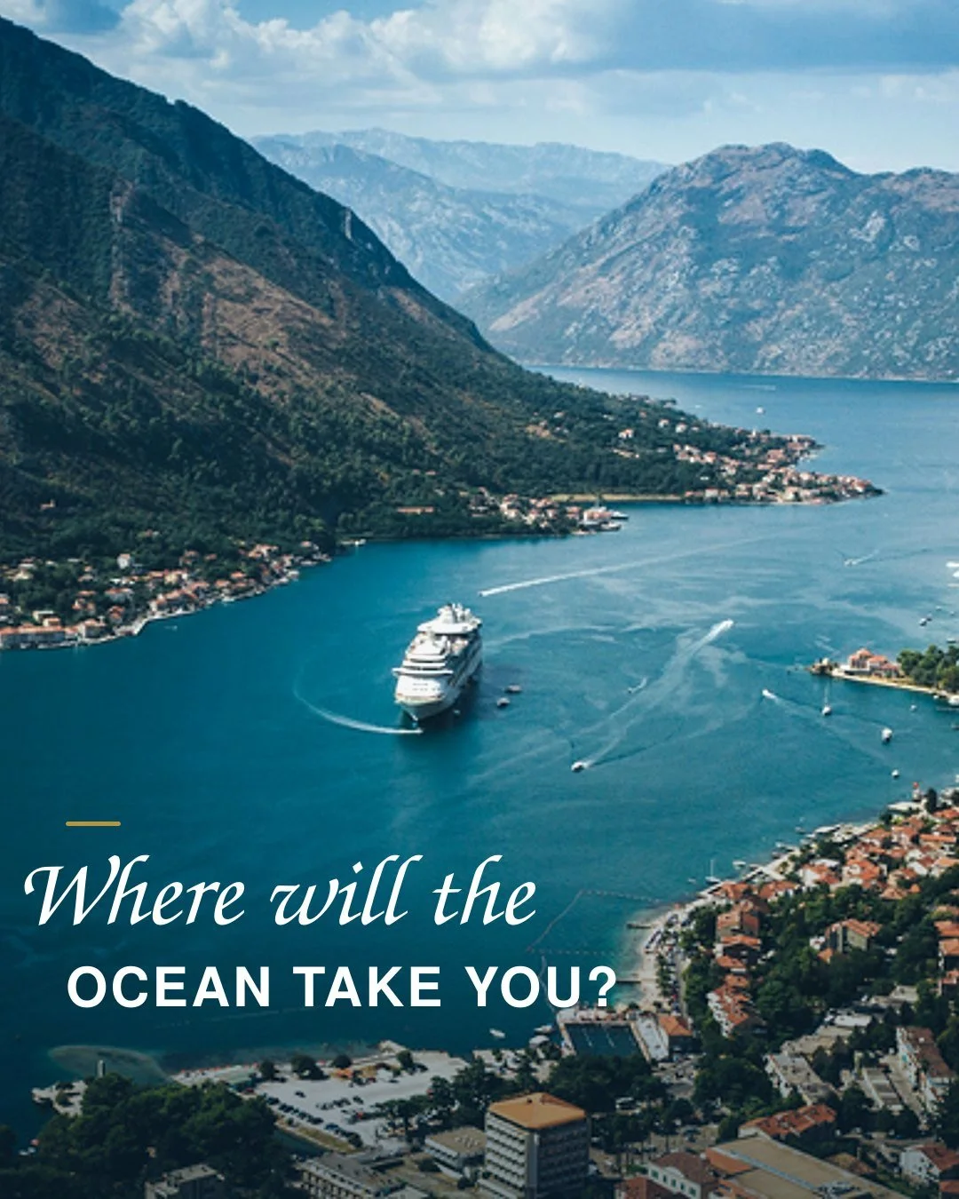 One voyage might trace sunlit Mediterranean shores; another may carry you past Alaska&rsquo;s immense glaciers or between the islands of the South Pacific.
 
Ocean cruising opens a remarkably broad world of possibilities, with the destination setting