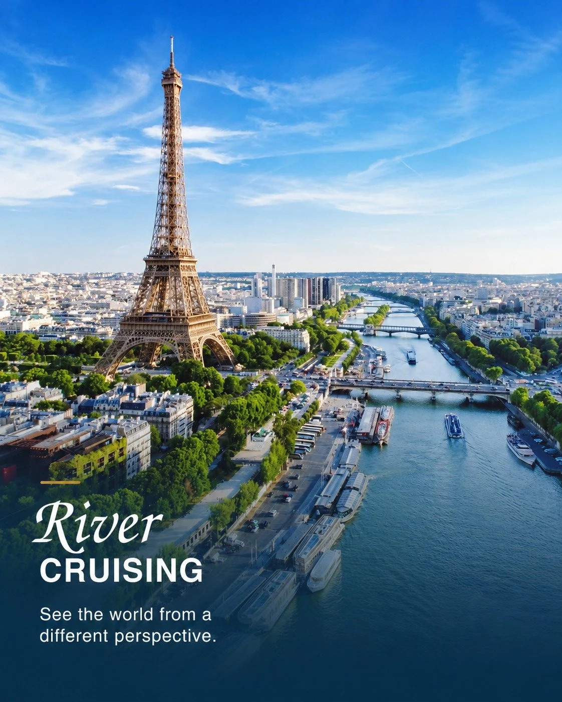 From Europe&rsquo;s historic waterways to the Mekong, Nile, Mississippi and beyond, river cruising brings you closer to the heart of each destination.

Discover major cities, riverside communities, ancient sites and remarkable landscapes, with the ea