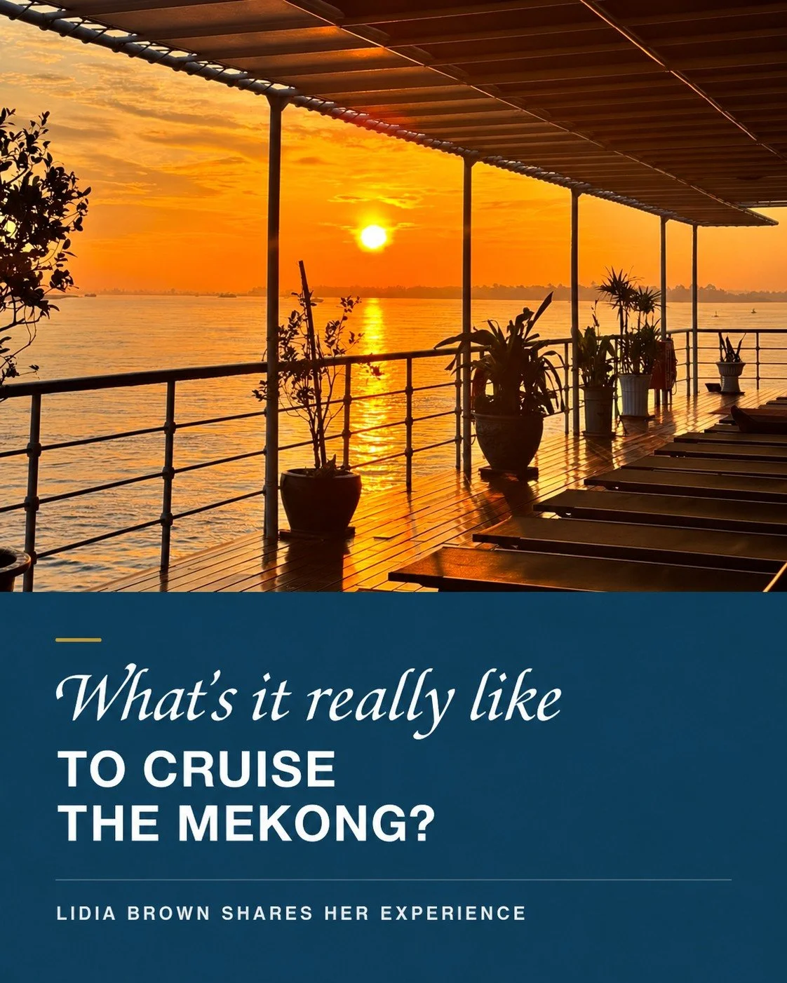 A river journey is often remembered through the moments that sit beyond the itinerary.

After travelling from Cambodia to Vietnam on Travelmarvel&rsquo;s Majestic Mekong cruise aboard AmaLotus, Travel Advisor Lidia Brown reflects on the village encou