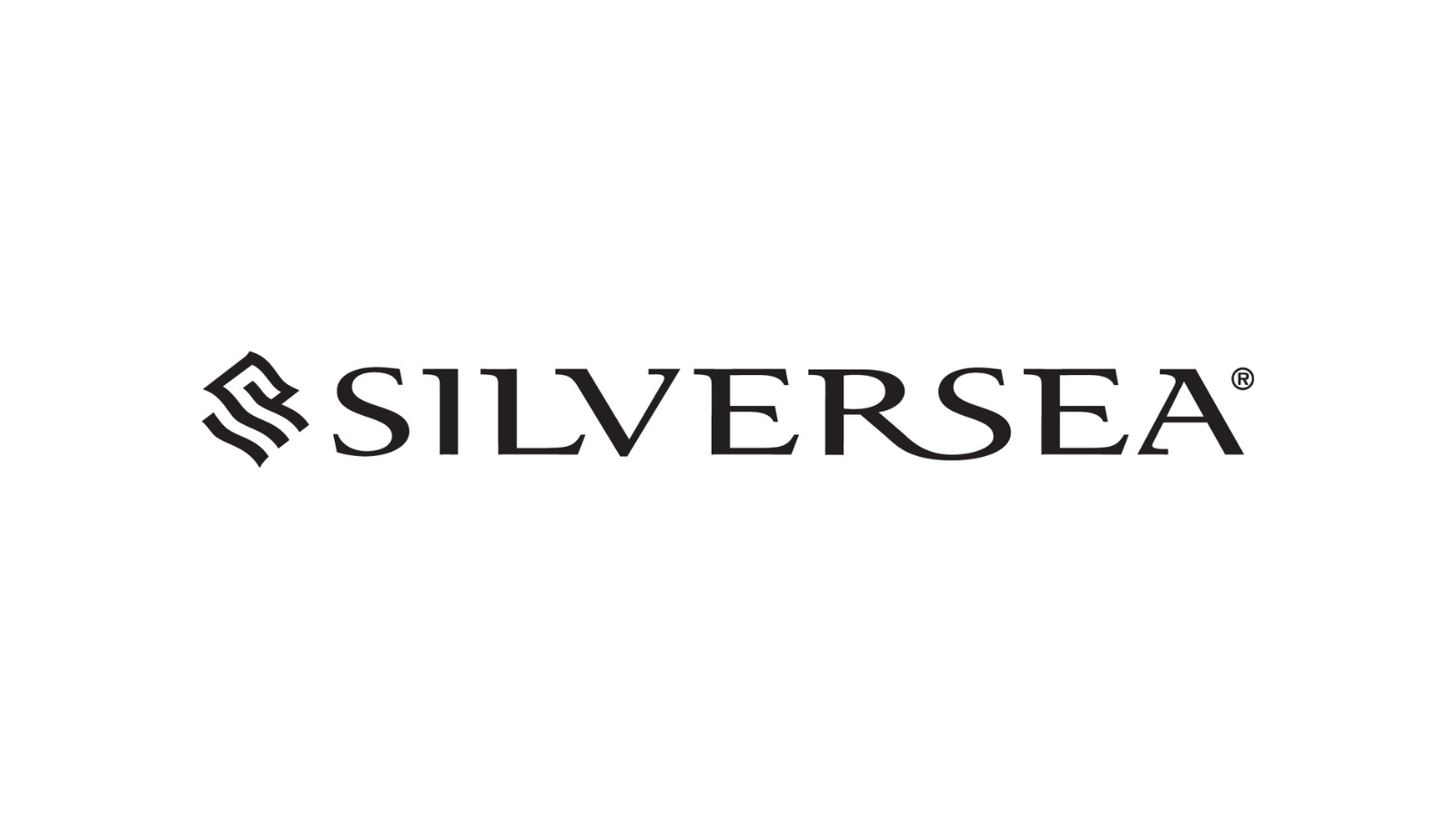 The SilverSea logo, featuring a stylized wave symbol to the left of the word 'SILVERSEA' in bold black capital letters, on a white background.