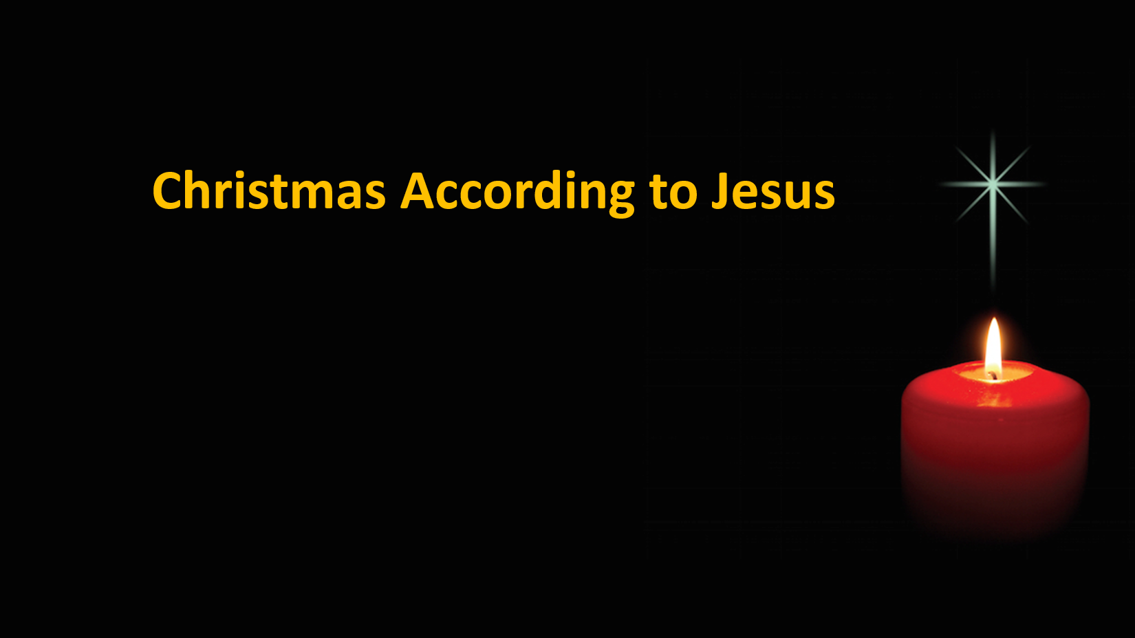 Christmas According to Jesus - Hebrews 10:1-10