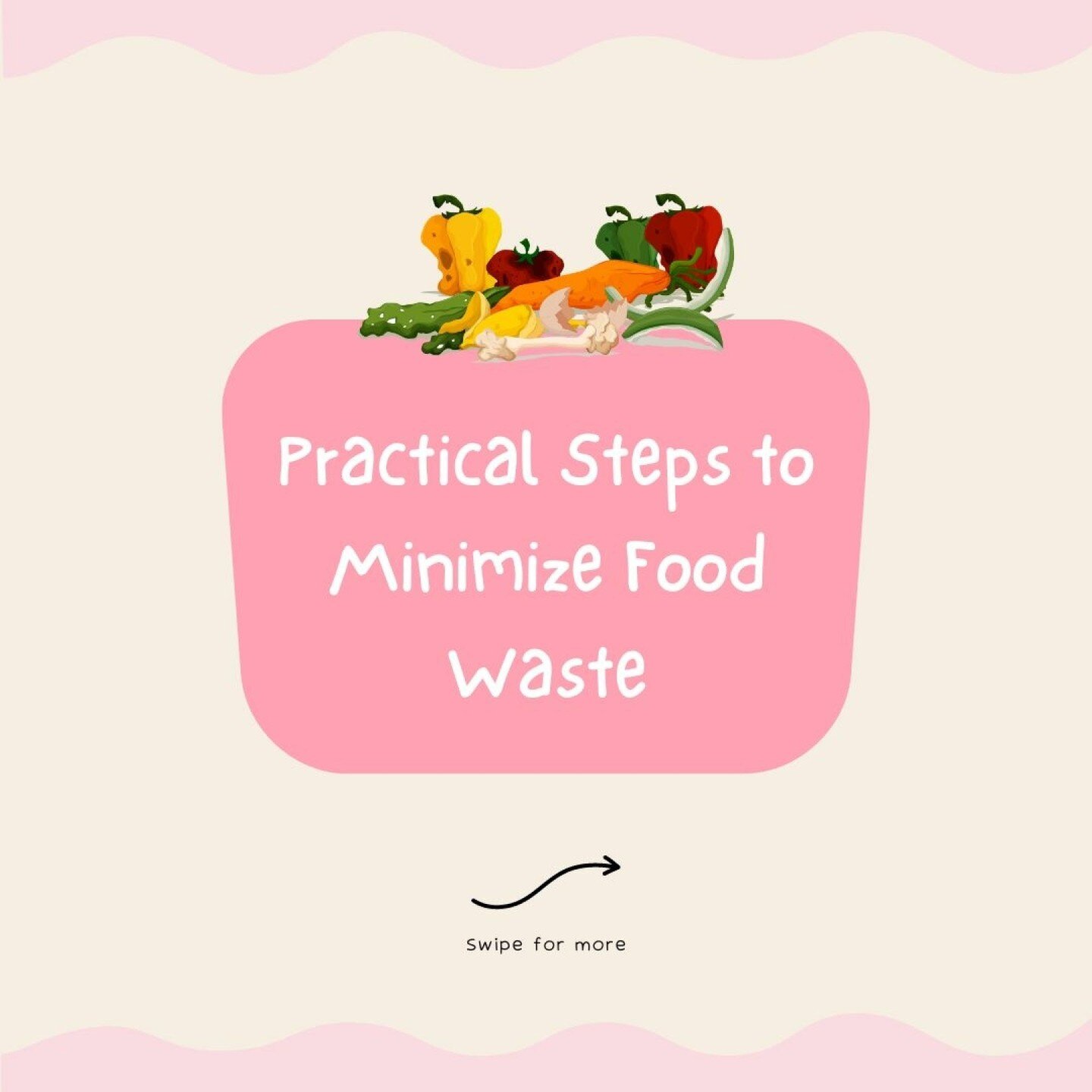 🍽️ Did you know reducing food waste is crucial to building a more sustainable food system? 

🍽️ Plan Meals and Shop Smart: Make a grocery list based on planned meals to avoid buying more than needed.
🍽️ Store Food Properly: Use airtight containers