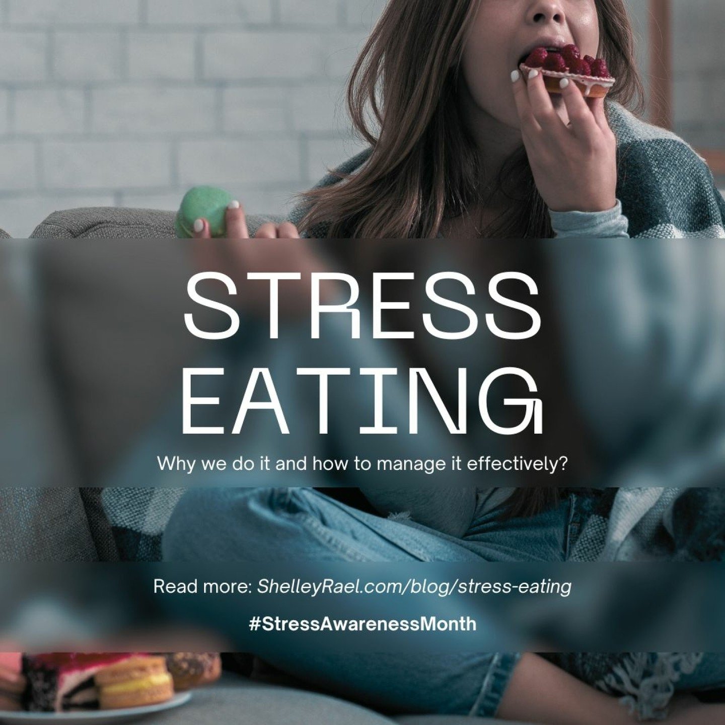 🫨Feeling overwhelmed by stress? 

🙂You're not alone! 

💛April is #StressAwarenessMonth, and it's the perfect time to explore how stress impacts our relationship with food. 

🍽️ My latest blog post addresses stress eating - why we do it and how to