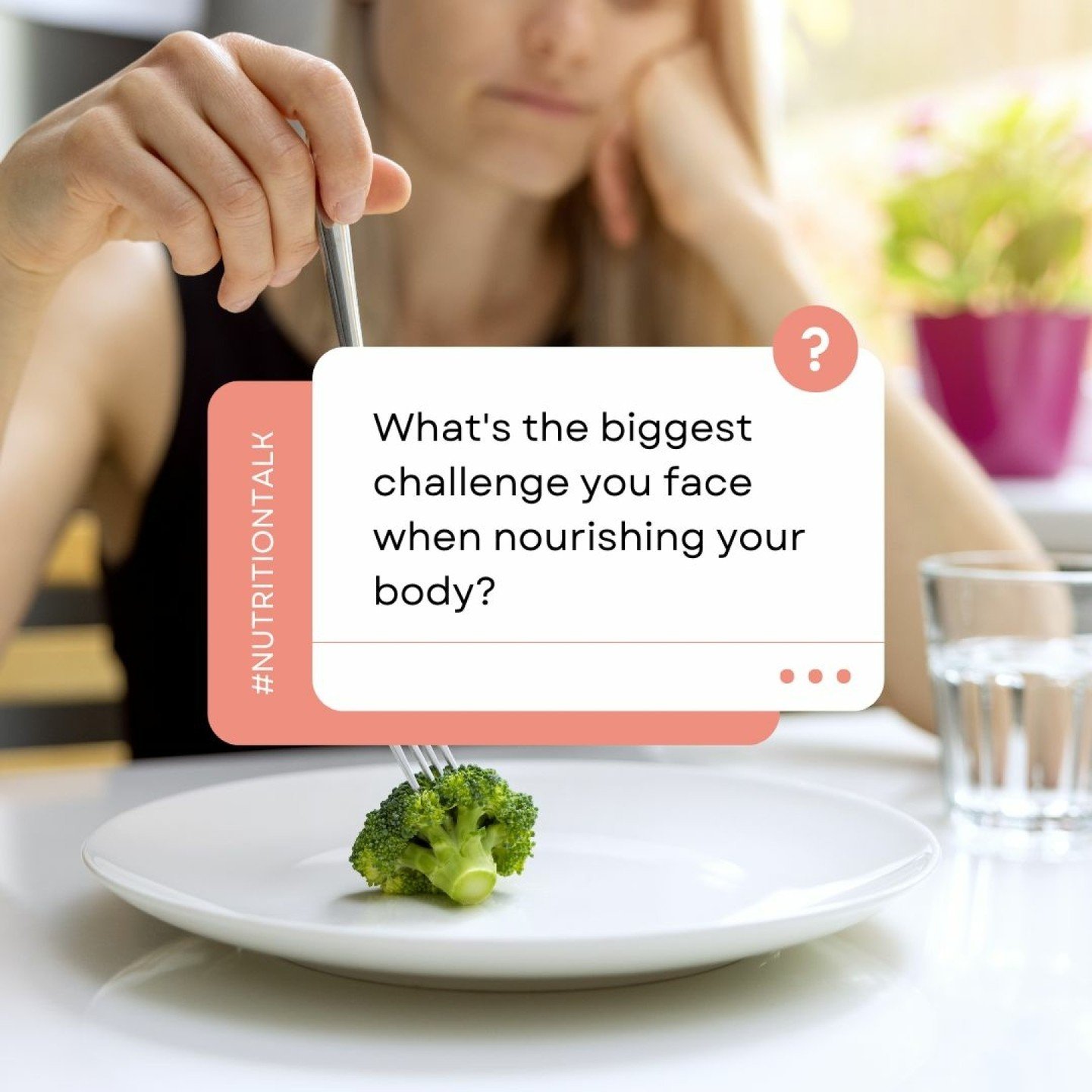 🍏 Let's talk real talk about nutrition! 

🍏What's the biggest challenge you face when nourishing your body? 

🍏Share your thoughts below! 

#NutritionTalk #RealWorldNutrition #HealthyChoices #NutritionGoals #SelfCareSunday