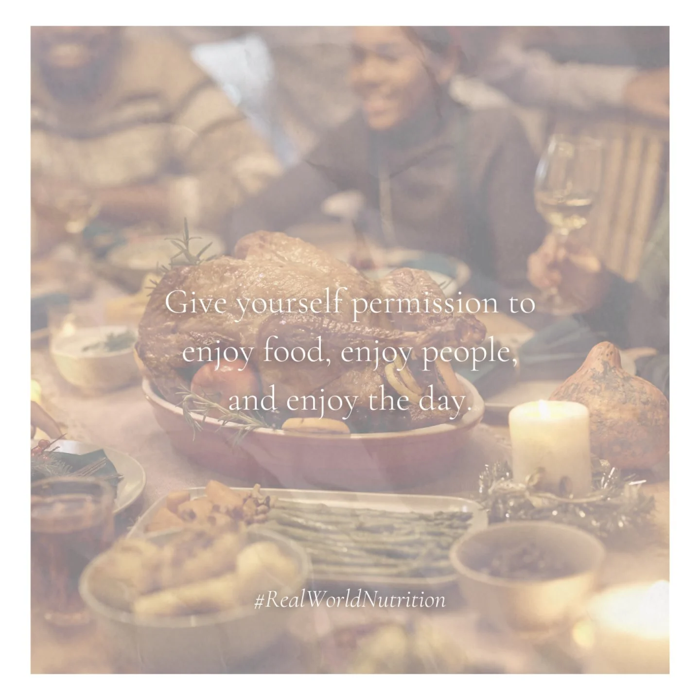 Thanksgiving can bring a lot of pressure around food. It does not need to be an all or nothing day. You can enjoy the dishes you look forward to without turning the whole day into a marathon of eating. A good place to start is to slow down and notice