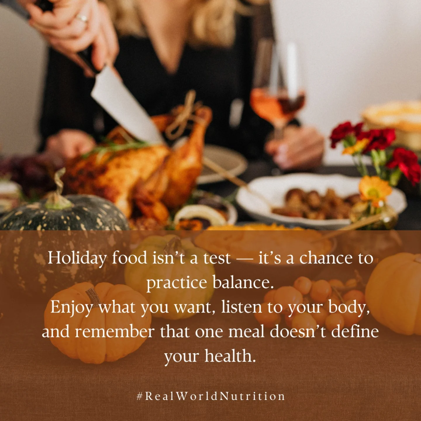 The holidays bring great food and great people, but sometimes they also bring pressure. 

There is pressure to avoid everything or pressure to eat everything. Neither makes the experience better. Holiday foods are part of tradition and connection, an