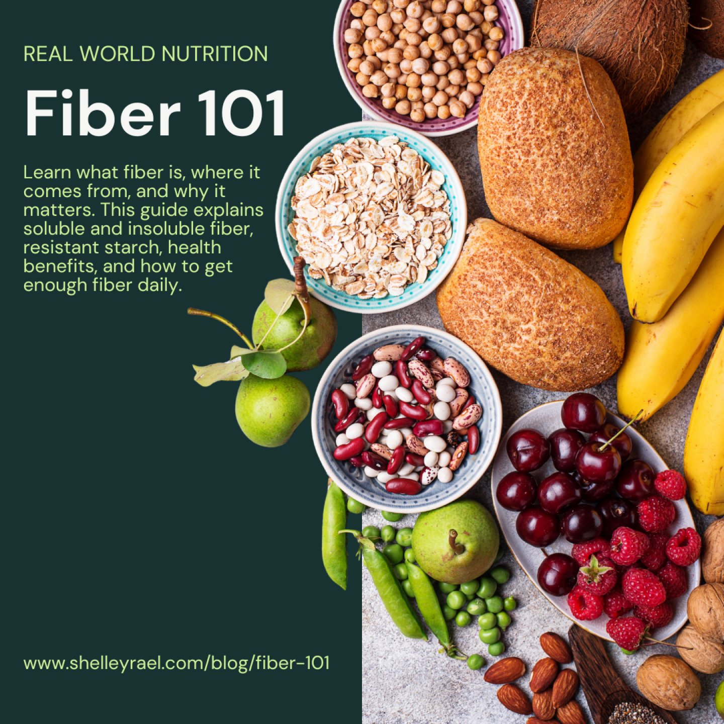 Fiber tends to get reduced to one vague idea like &ldquo;helps digestion,&rdquo; but that really undersells its role in health. Fiber is a carbohydrate, alongside starch and sugar, and it comes in several forms that do very different things in the bo