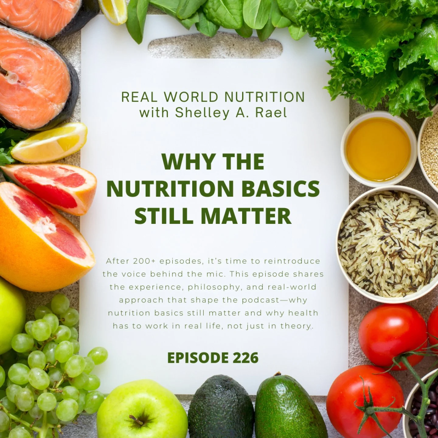 Episode 226 of the Real World Nutrition podcast is out, and this one is a little different.
After more than 200 episodes, it felt like the right time to step back and explain the approach behind Real World Nutrition. Not a highlight reel. Not a sales