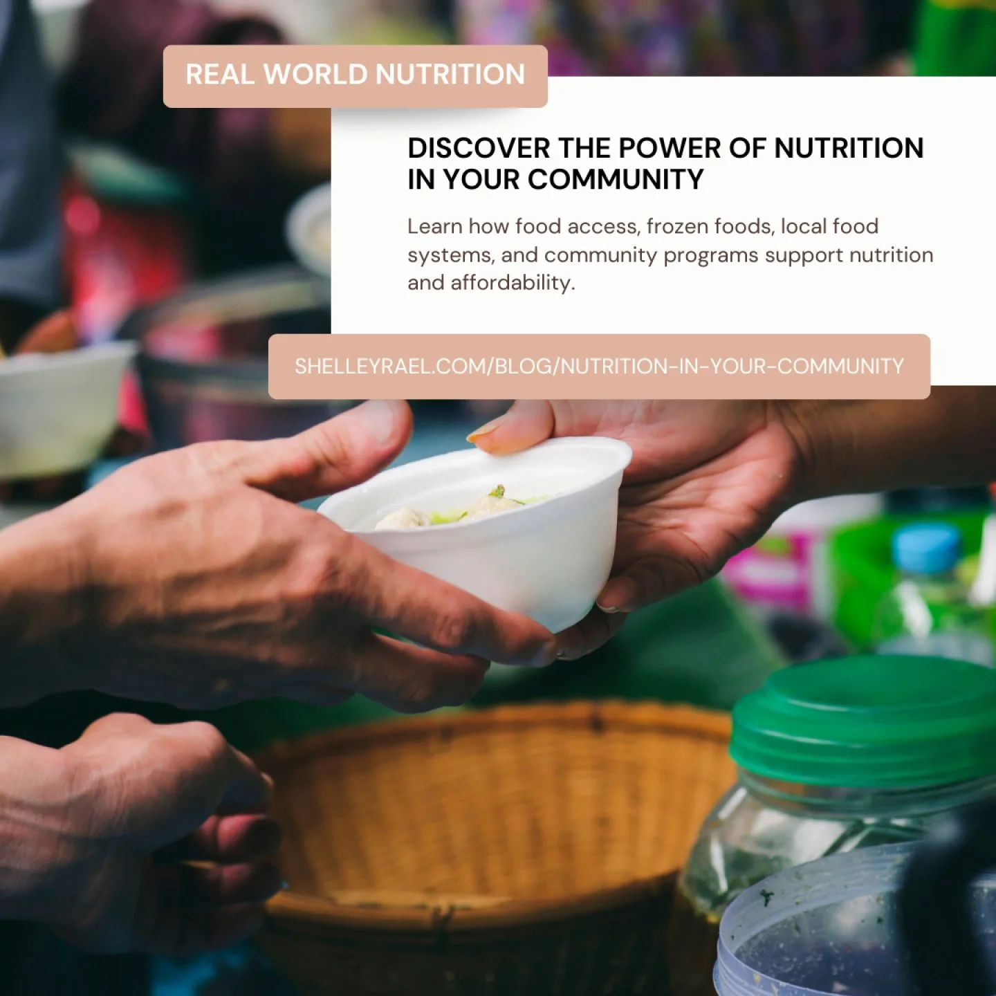 Nutrition conversations often focus on individual food choices, but the communities we live in play a major role in shaping those choices.
Food access, affordability, transportation, and local food systems all influence what foods are available and r