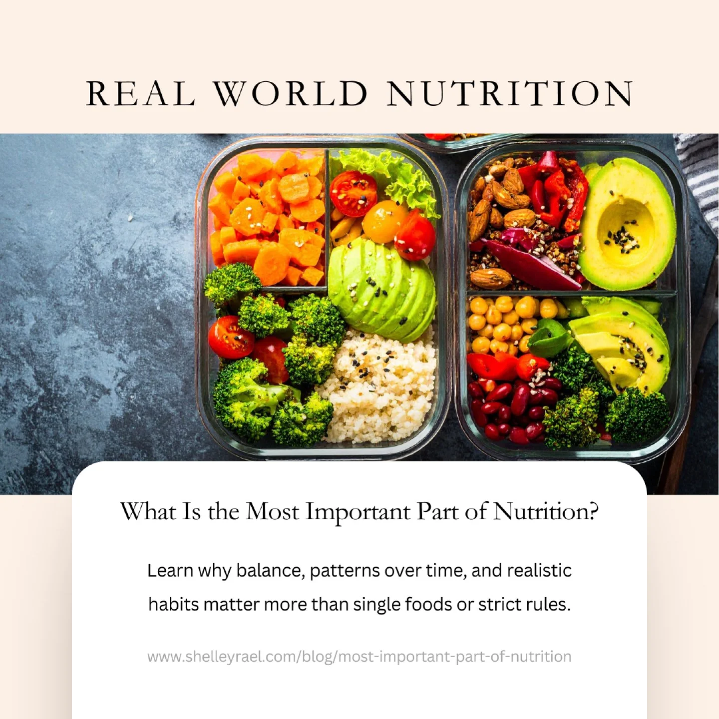 What is the most important part of nutrition?
It is easy to assume it is a specific food, nutrient, or rule. But it is not that simple.
What matters most is the pattern over time.
One meal does not define health. One day does not define health. What 
