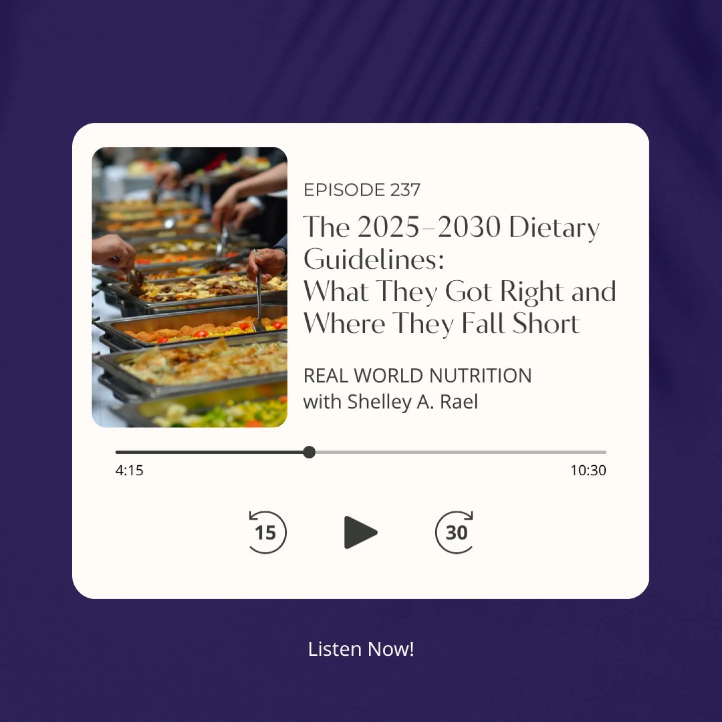 The Dietary Guidelines for Americans shape more than most people realize.
They influence school meals, food policy, labeling, and a lot of the nutrition messaging we hear every day.
But they are not perfect.
In this episode, the 2025&ndash;2030 Guide