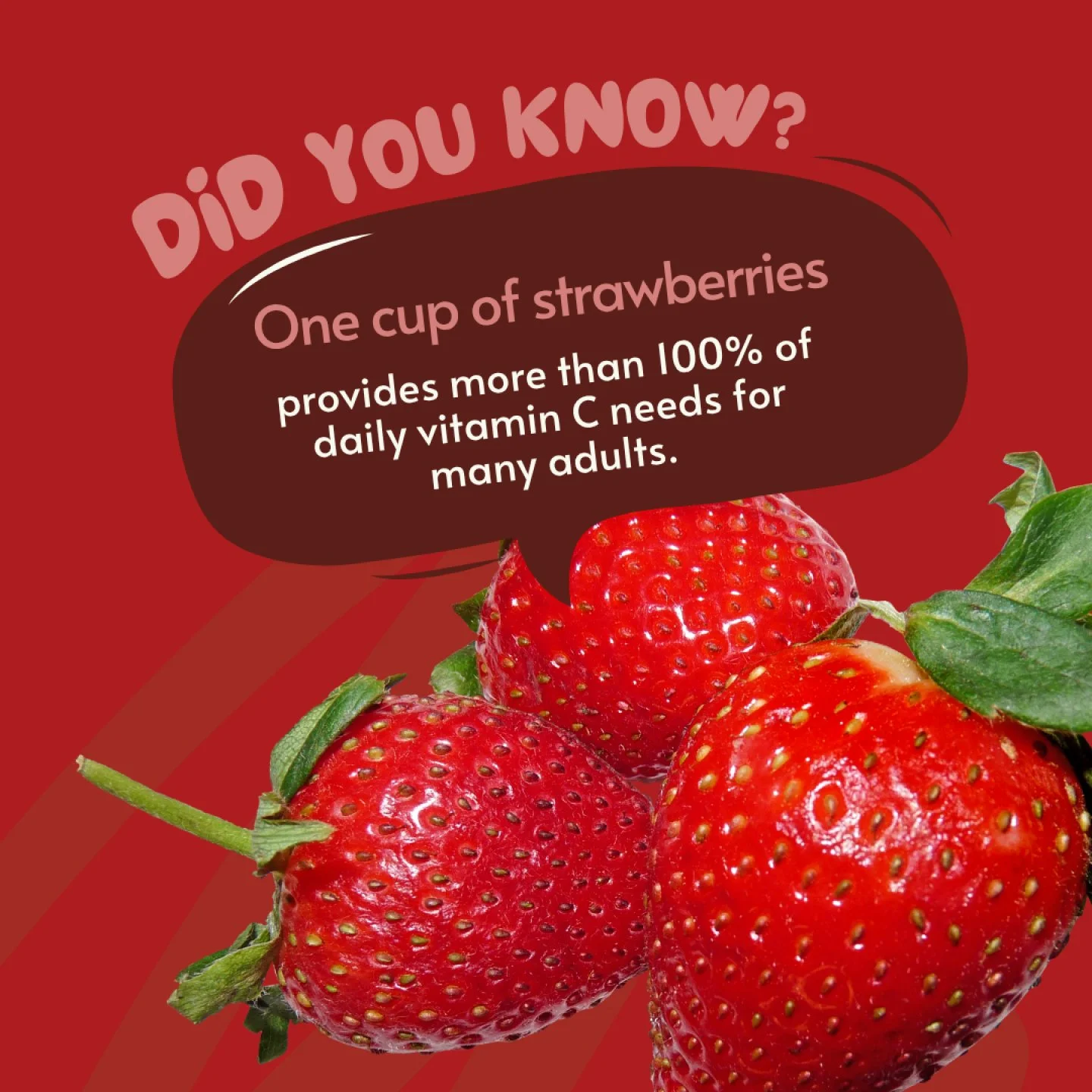 Strawberries are often thought of as a sweet treat, but they also bring a lot of nutrition to the table.
They are a good source of vitamin C, which supports immune function and helps with collagen production. One cup of strawberries provides more tha