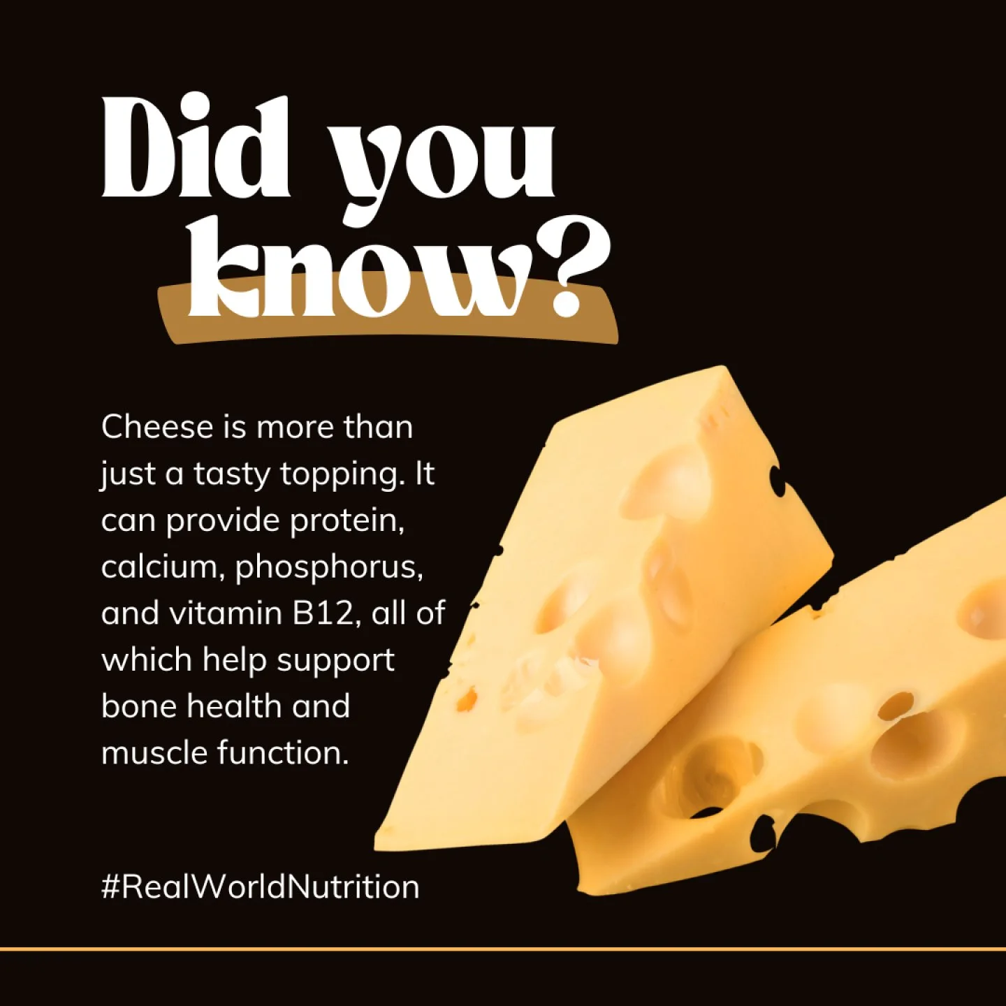 Cheese tends to get a lot of attention in nutrition conversations, usually because of its fat or sodium content. What often gets overlooked is that cheese also provides several important nutrients.
Depending on the variety, cheese can be a good sourc