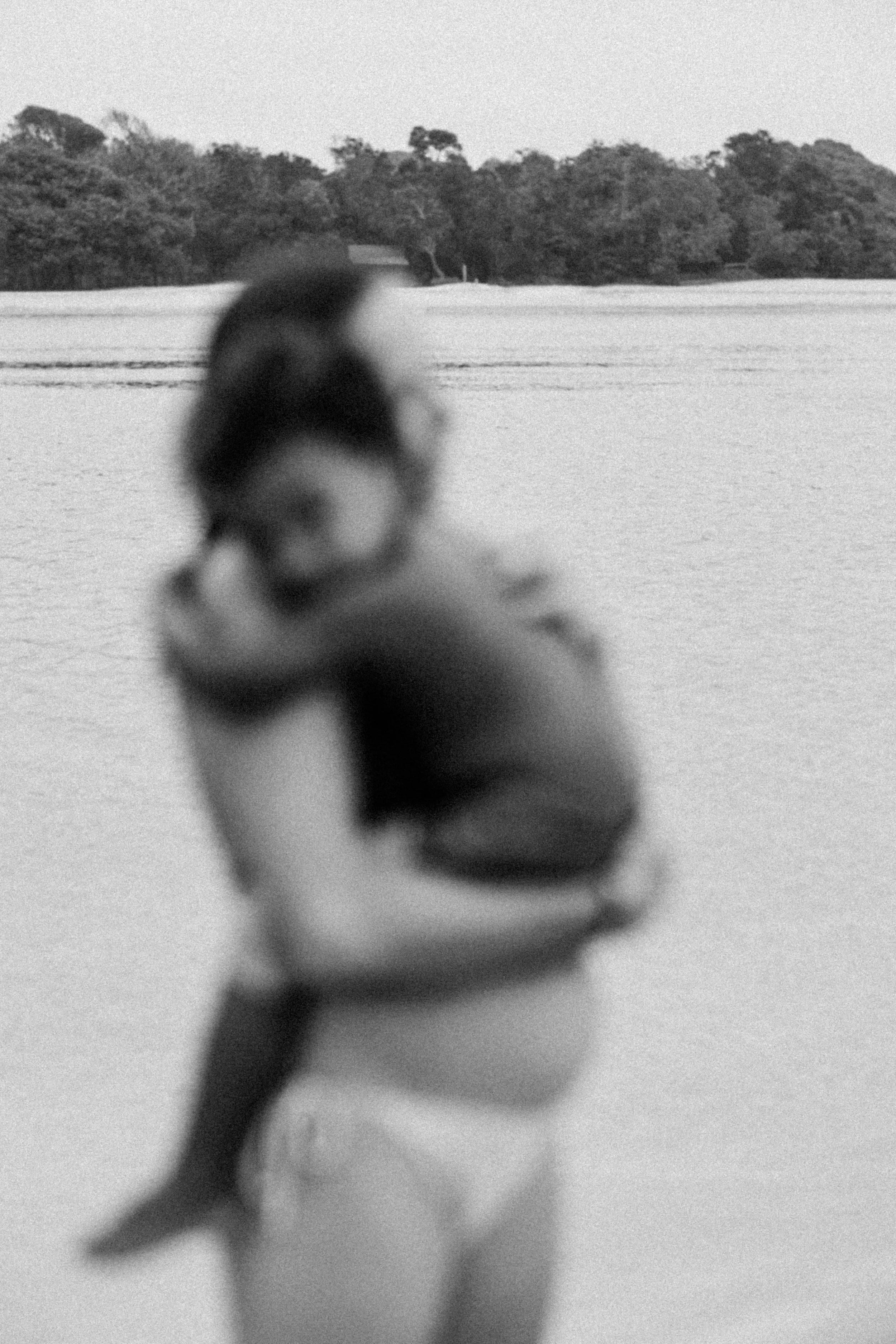 mum and son in water maternity