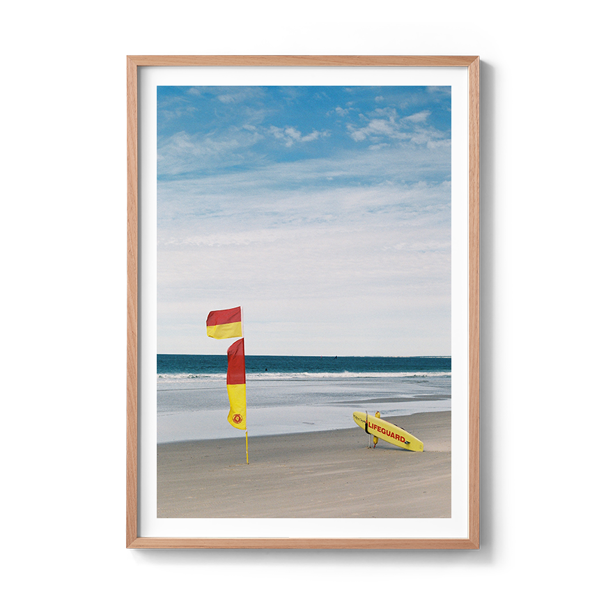 lifeguard flags australia fine art photography prints coastal wall decor