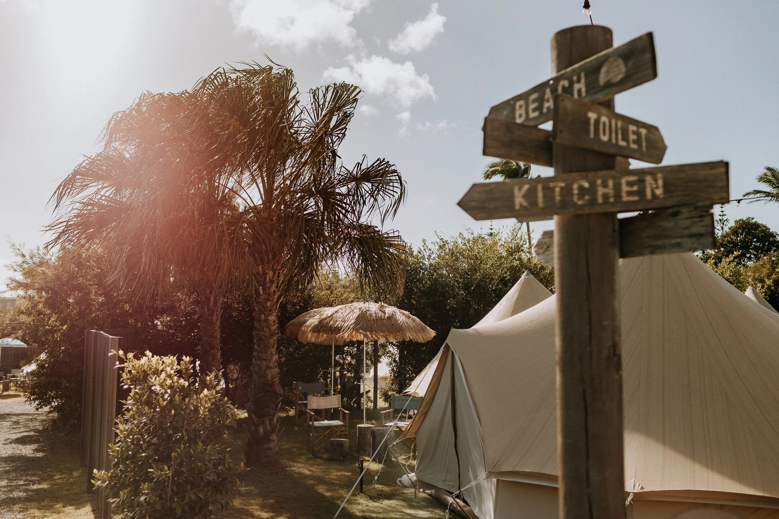 branding photo of glamping gold coast