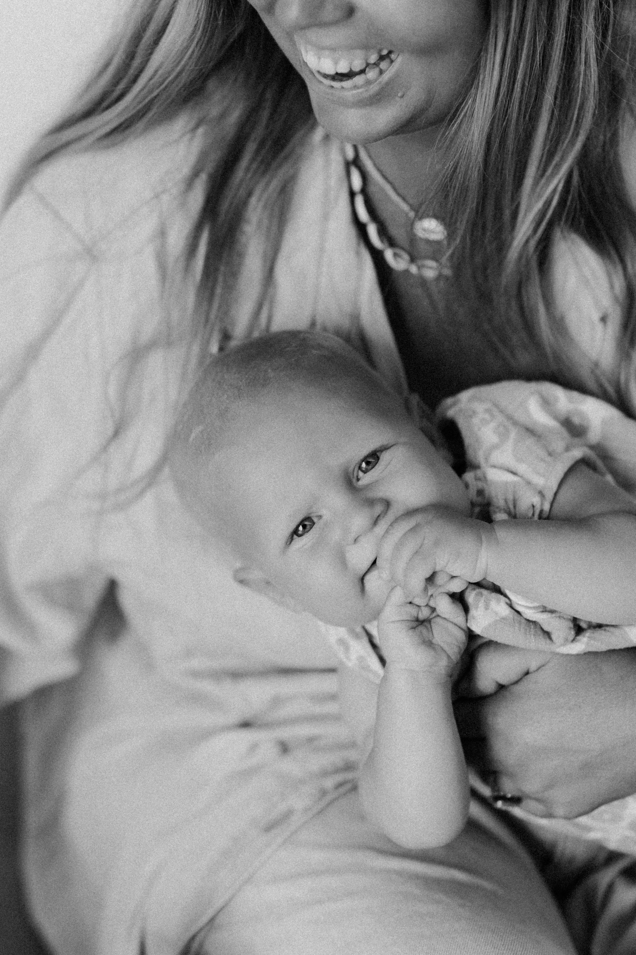cute baby photoshoot with mum
