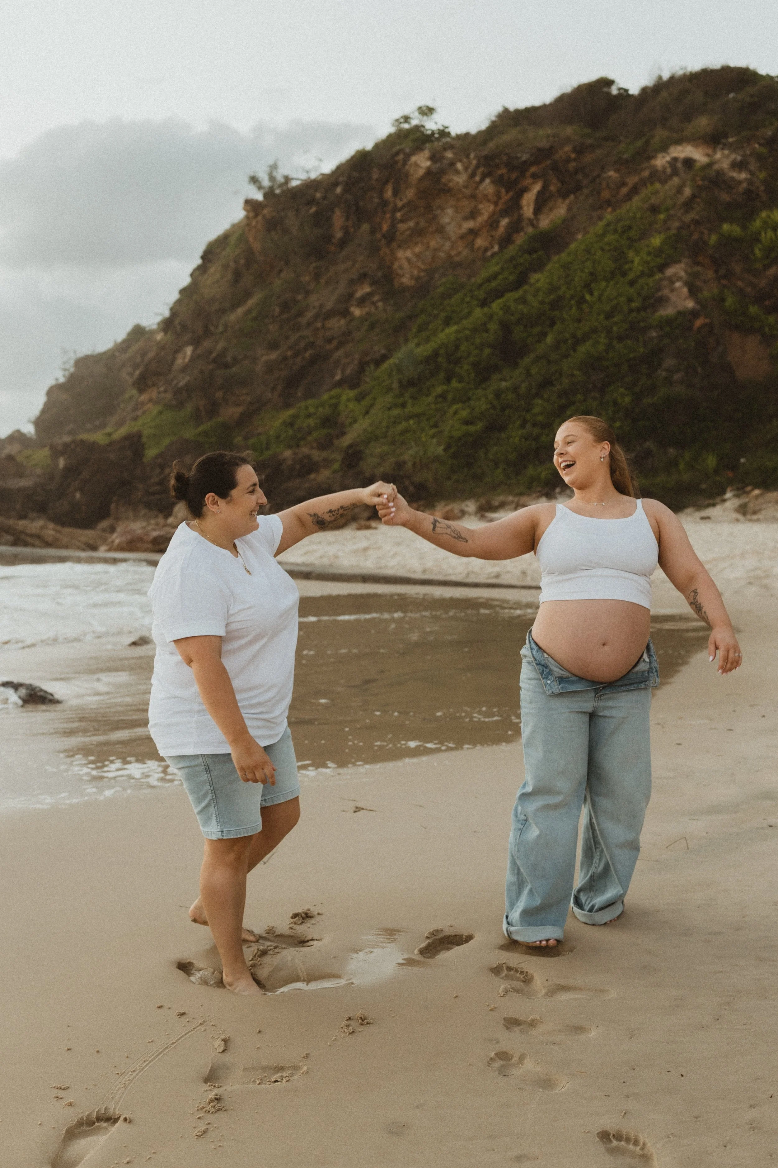 same sex maternity couple pregnant photoshoot