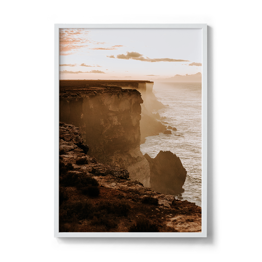 bunda cliffs south australia nullarbor sunrise sunset wall art photographer prints