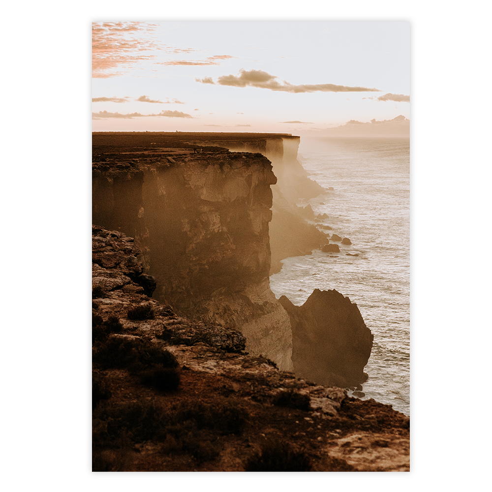 bunda cliffs south australia nullarbor sunrise sunset wall art photographer prints
