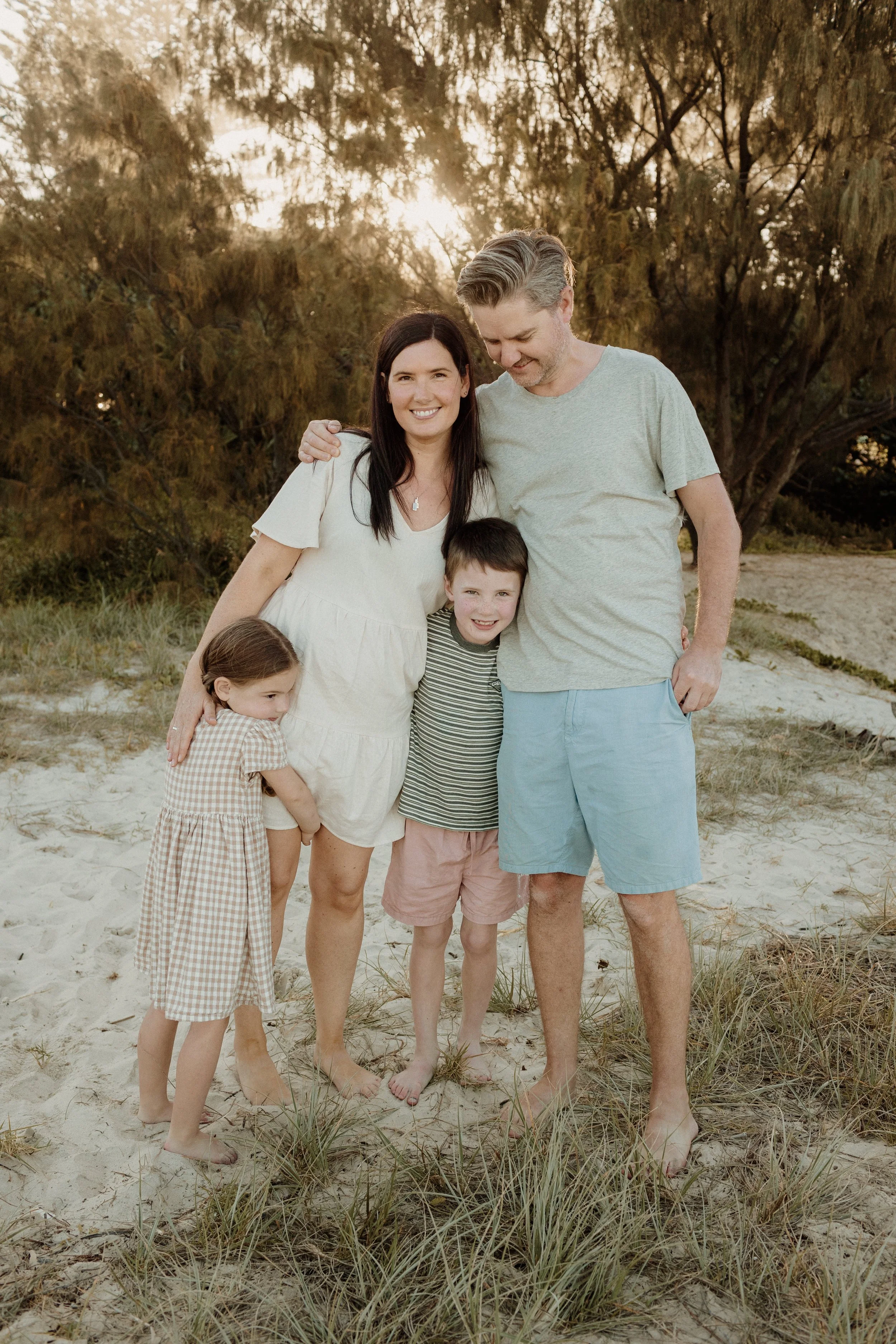 gold coast family beach portrait natural