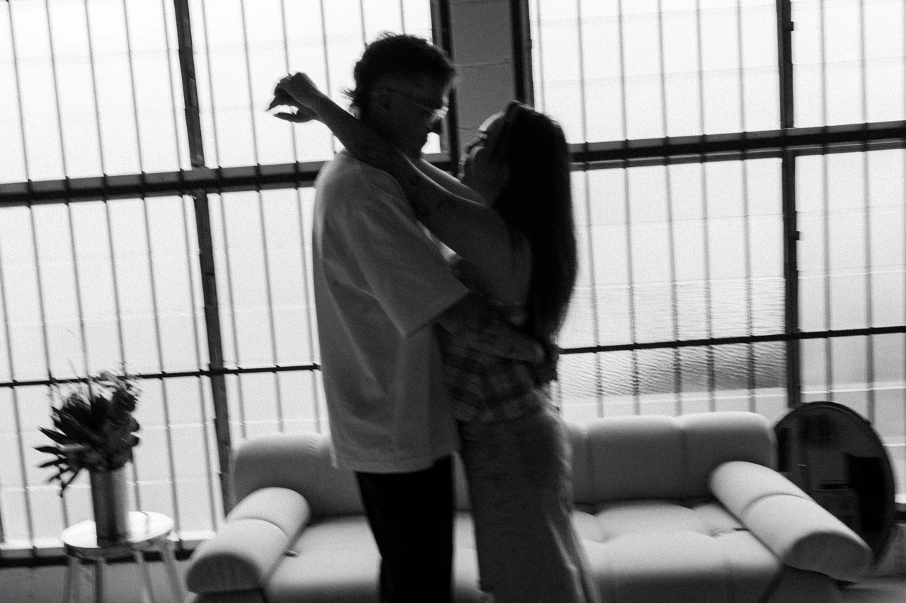 couple holding each other