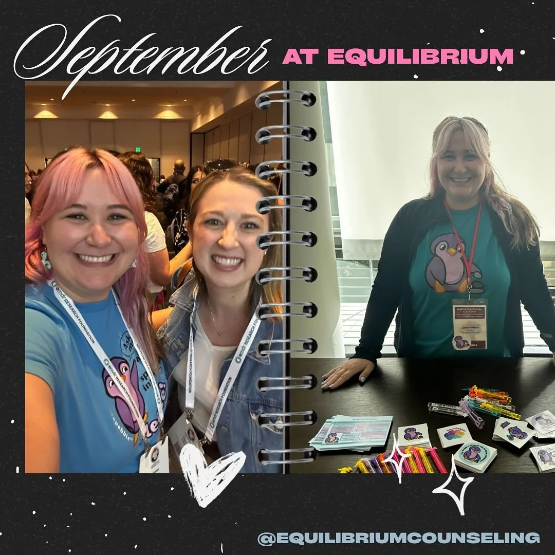 September brought us so many chances to connect in person 
Jamie &amp; Carly were at @emdr_ia conference 
Jamie represented @neuropebble at the @stanfordneurodiversity summit 
And we celebrated our littlest interns first birthday! 

Excited to see wh