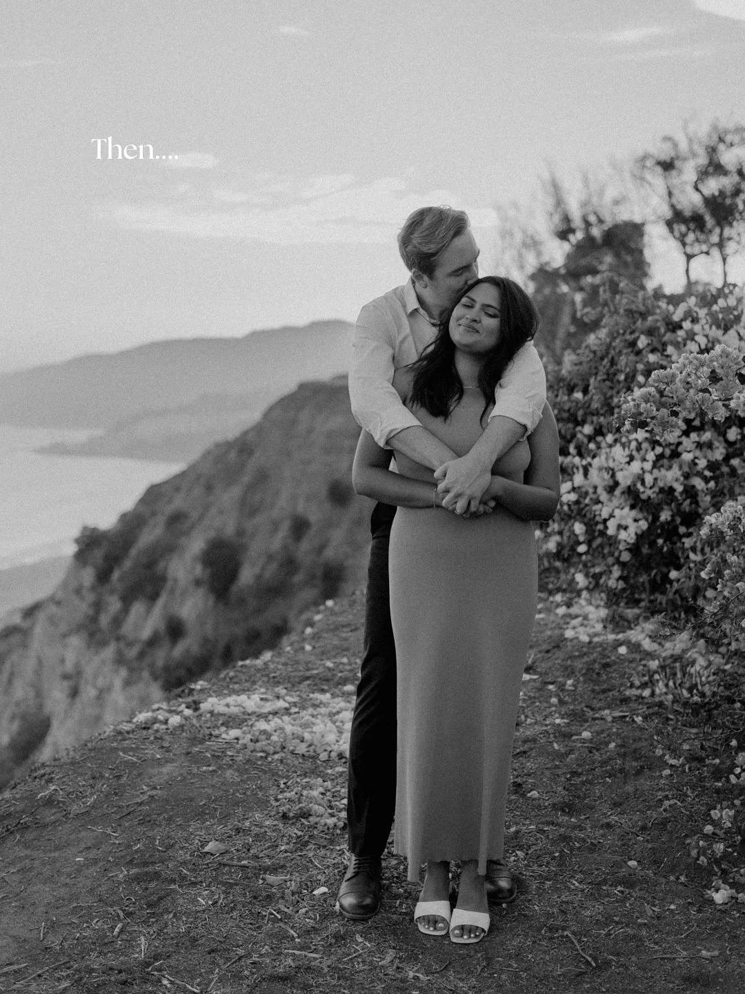 I photographed Richa and Zach&rsquo;s proposal in 2021 in the Palisades. Now we&rsquo;re at Topanga Beach with their first family session. Seeing their story shift from a cliffside proposal to this new parenthood chapter has been really special.

For