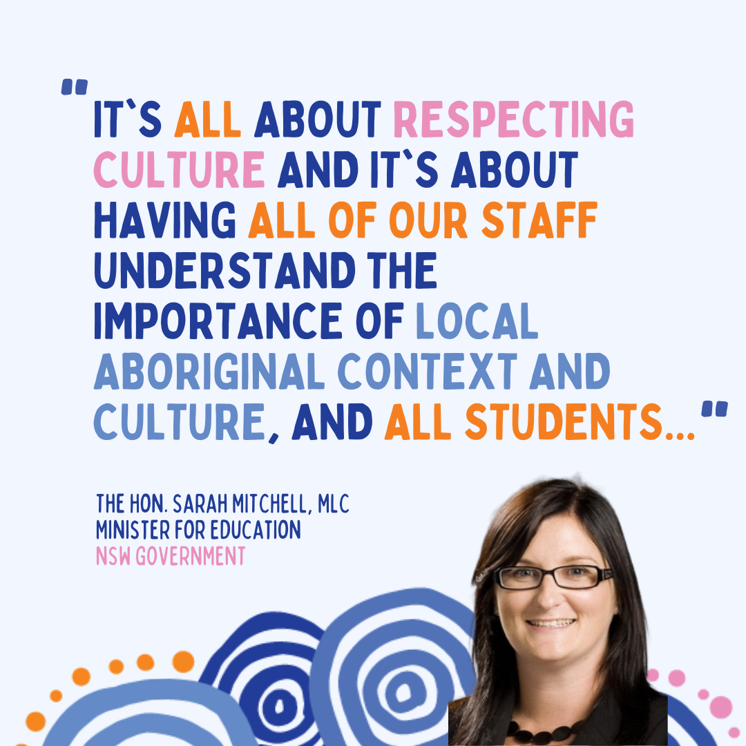 Know Your Country welcomes NSW Education Minister Sarah Mitchell's statement on First Nations Cultural Education