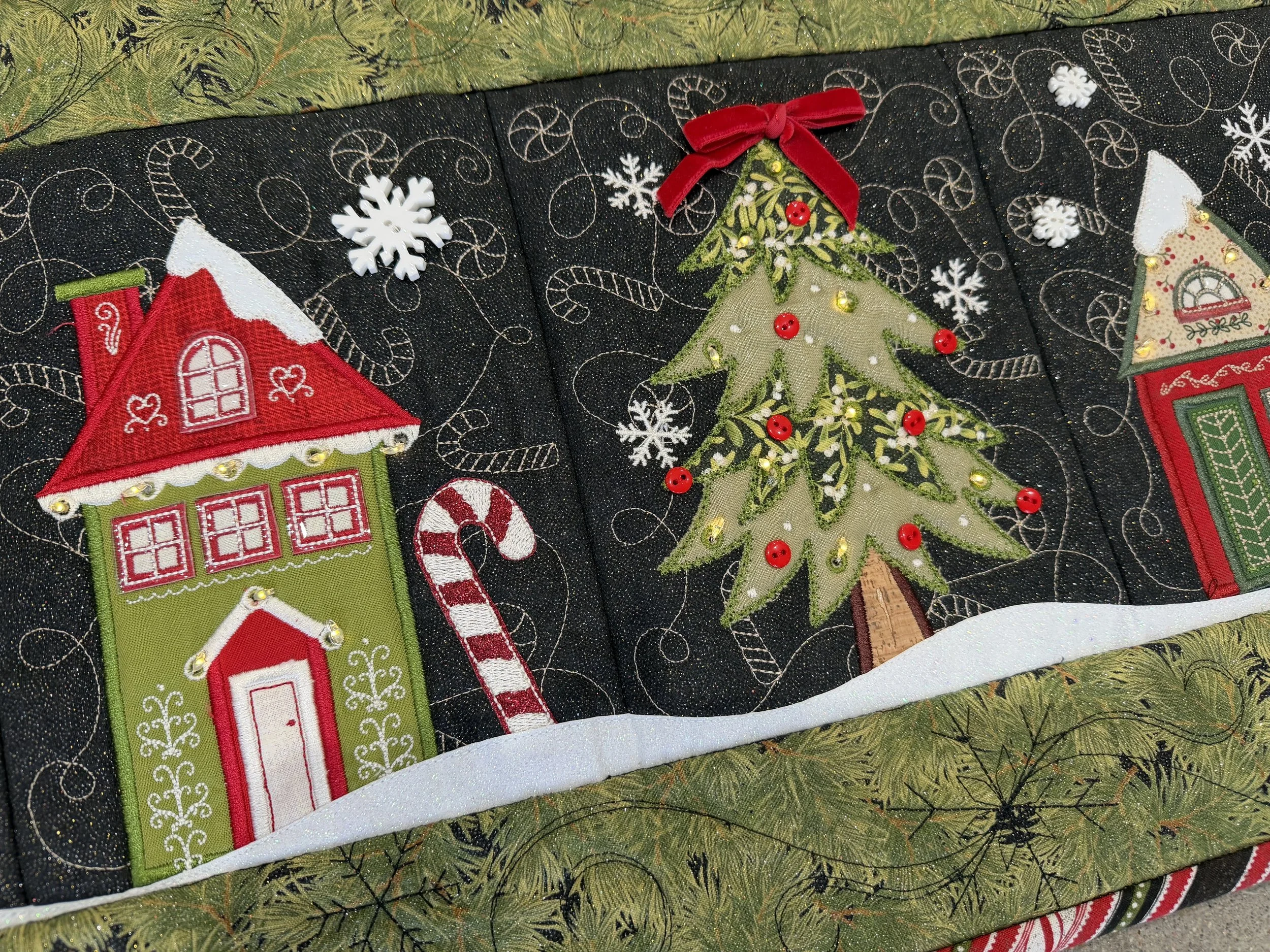 Candy Cane Lane Bench Pillow