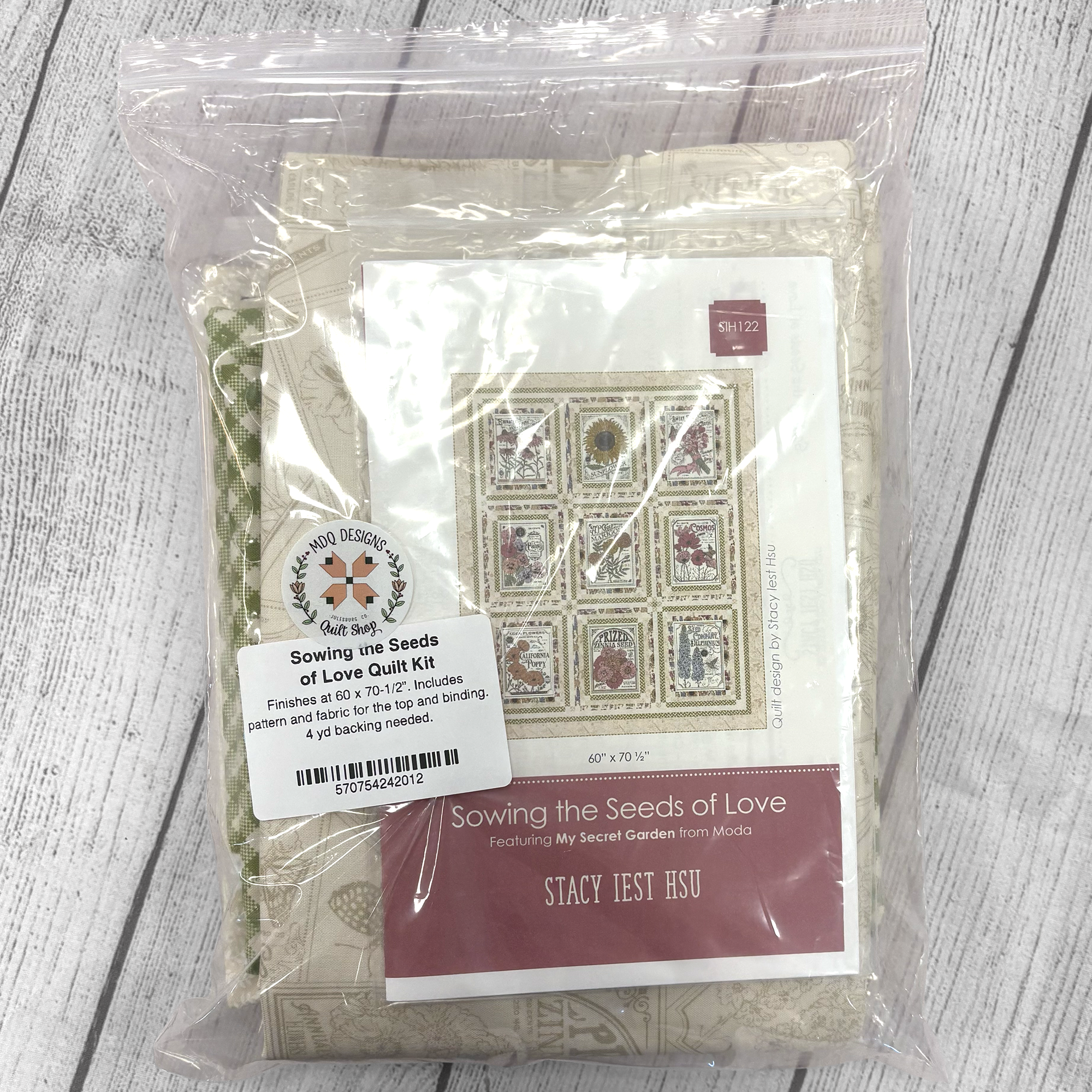 Sowing the Seeds of Love Panel Quilt Kit