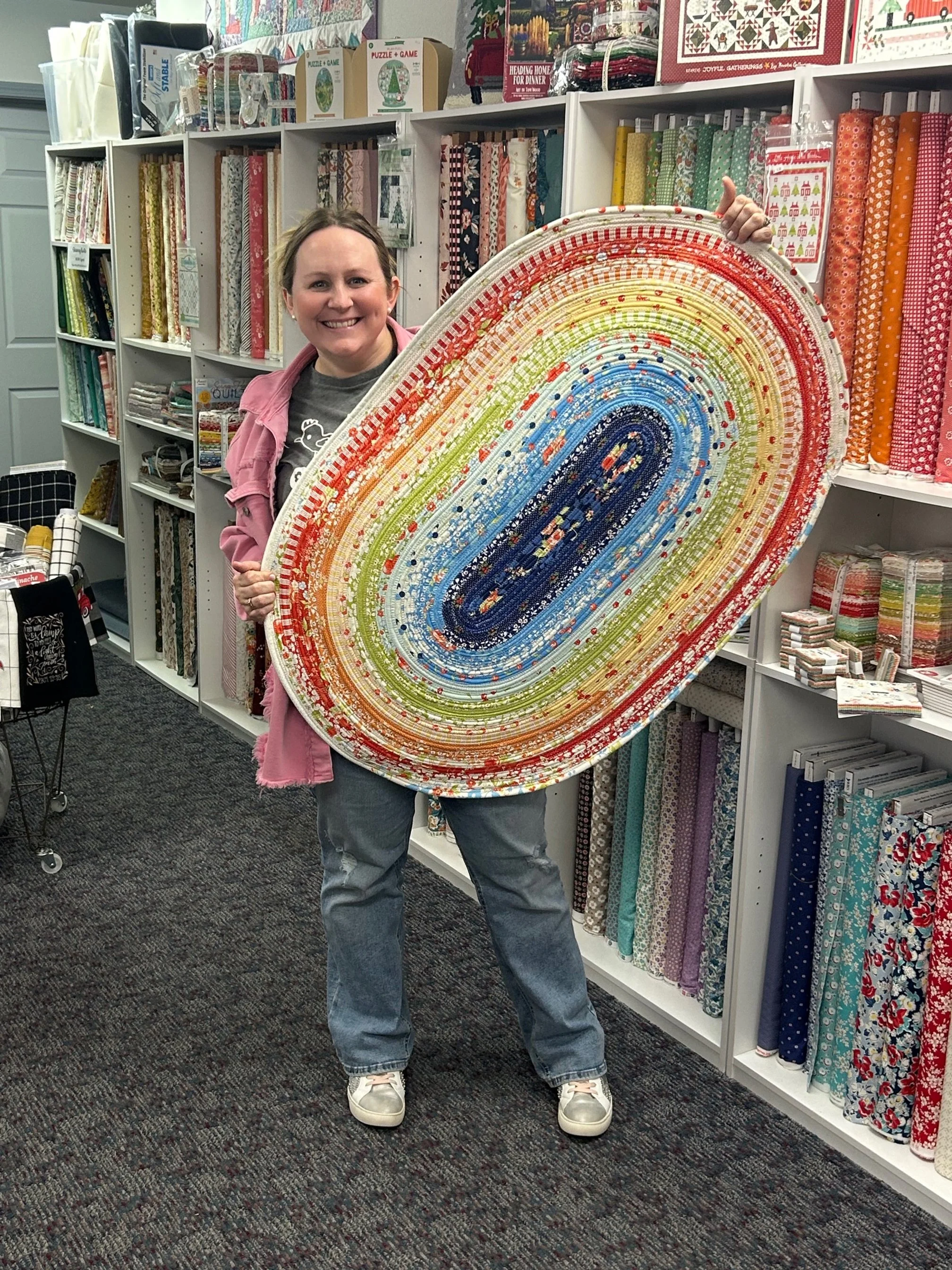 Jelly-Roll Rug Class with Kari — Mother Daughter Quilting