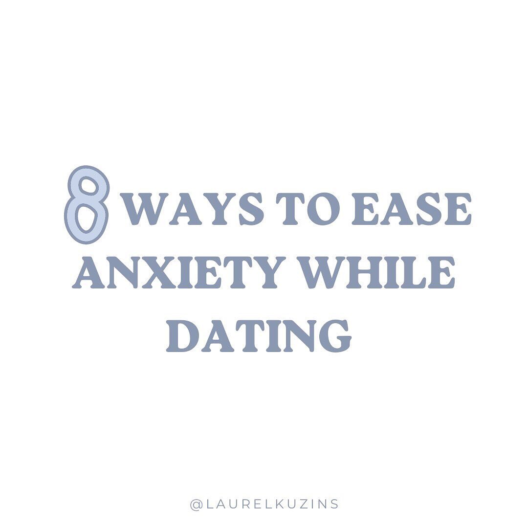 Dating can be a rollercoaster of both fun and fear for those with anxiety or anxiously attached tendencies. Swipe to learn how to make the process of dating a little less stressful 🤍