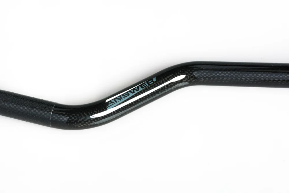 Guidon BMX Answer Micro Carbone Blanc - Neuf - Diamètre 22.2 Mm Pour Vélo De Course