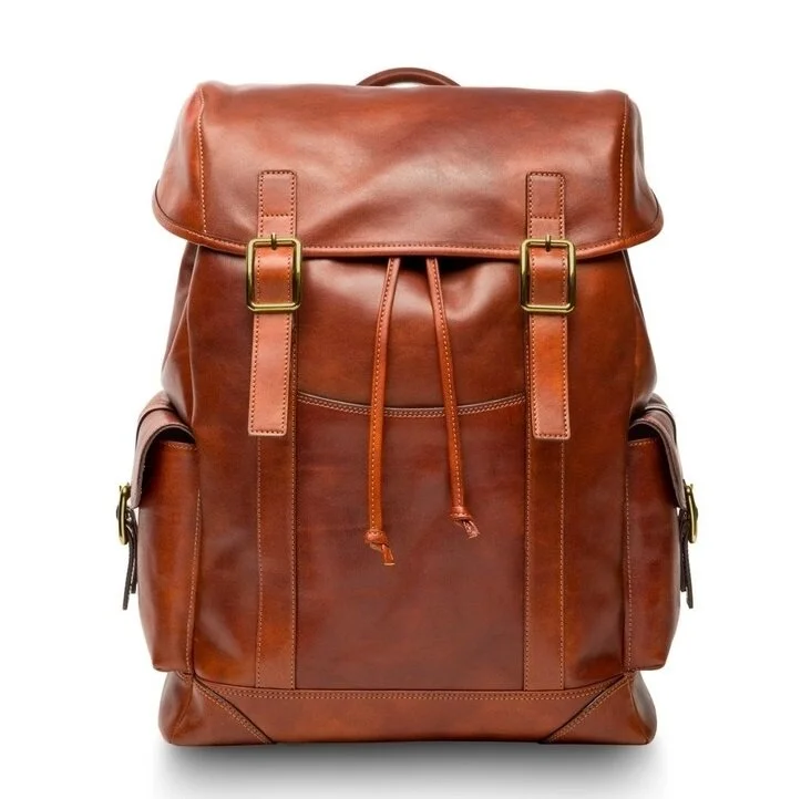 bosca leather backpack