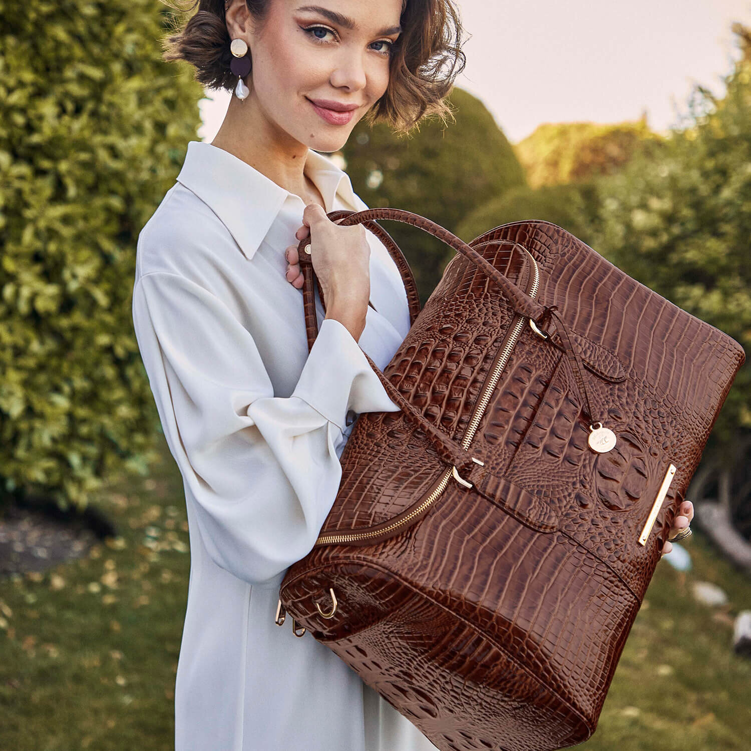 Brahmin melbourne collection sales laptop business tote