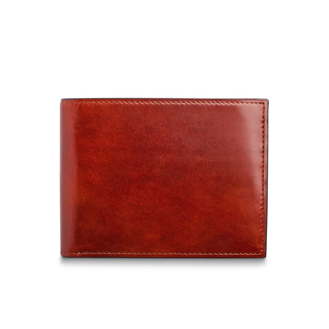 Bosca Dolce Leather Dark Brown Wallet Money Clip 78 218 