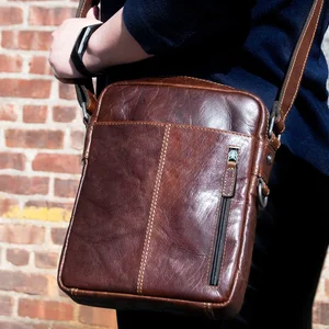 Jack Georges Brown Crossbody/Backpack Bag Adj. Strap Buckle Pockets  Lined Amazon.com: Voyager Crossbody Bag #7312 (Brown) : Jack  main image 4