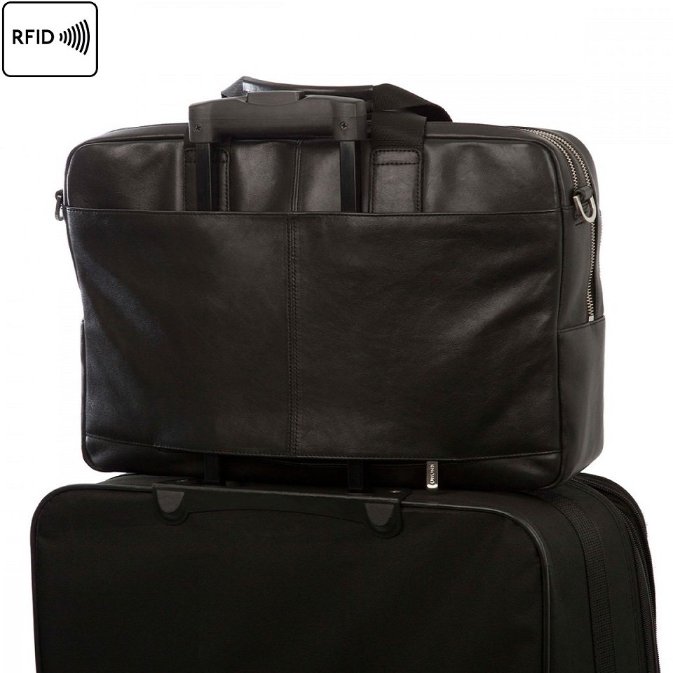Knomo Brackley Leather Backpack 15.6 Black