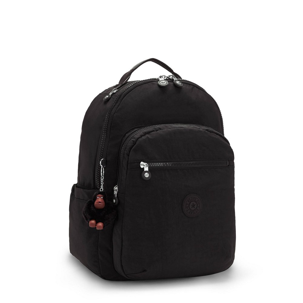 Verbazing Recensent ethisch Kipling KI5210 Seoul Large 15" Laptop Backpack - True Black — Bag and  Baggage