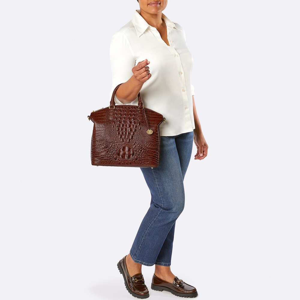 brahmin large duxbury satchel pecan melbourne