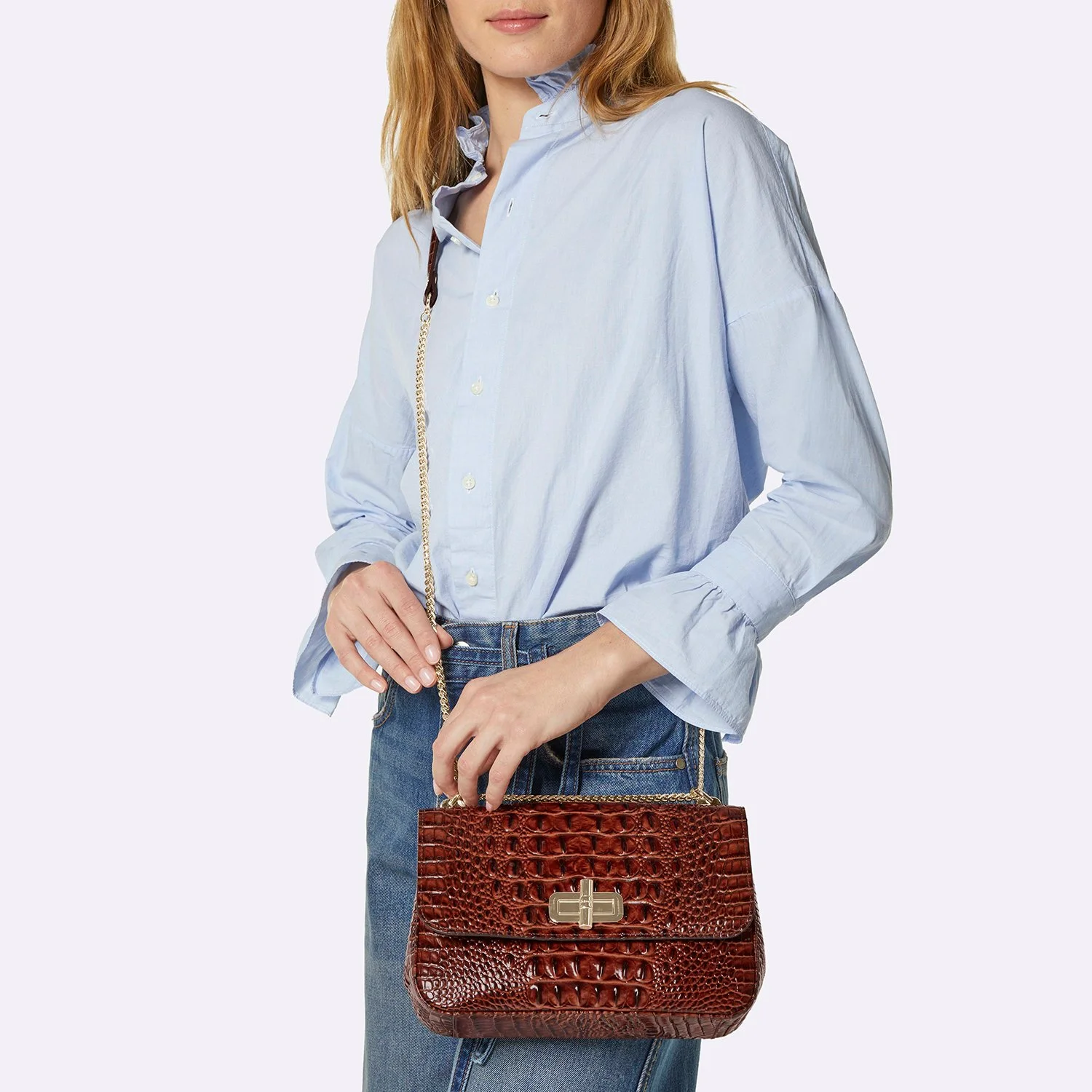 Brahmin T71151 Rosalie Pecan Melbourne Bag and Baggage