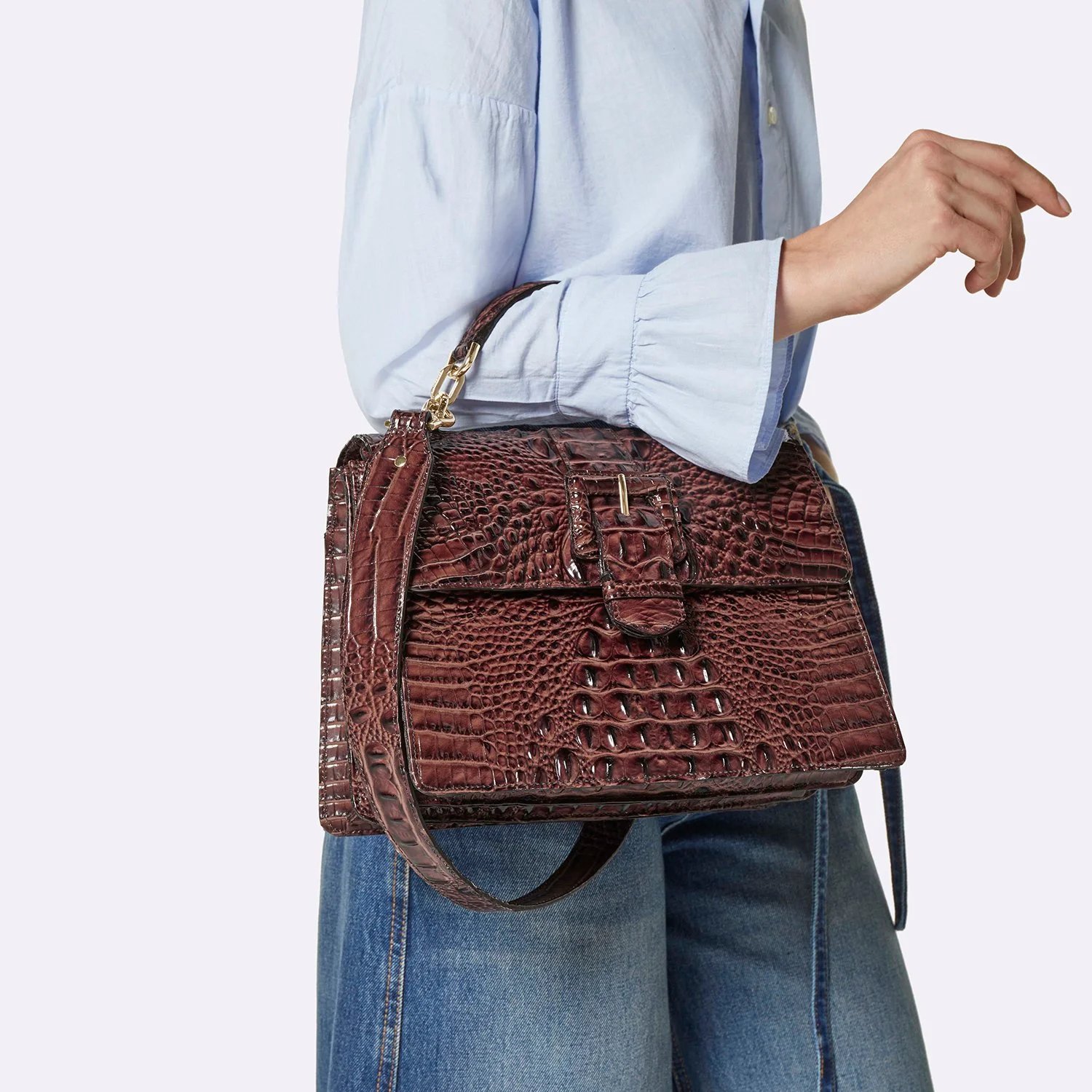 Brahmin U84151 Hallie - Pecan Melbourne — Bag and Baggage