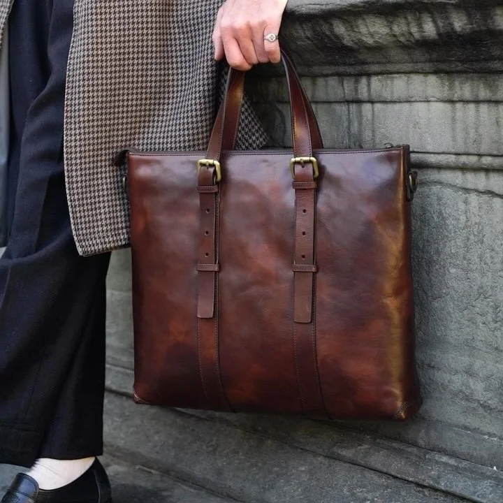 Bosca Dolce Italia 801-728 The Brenta Tote - Dark Brown