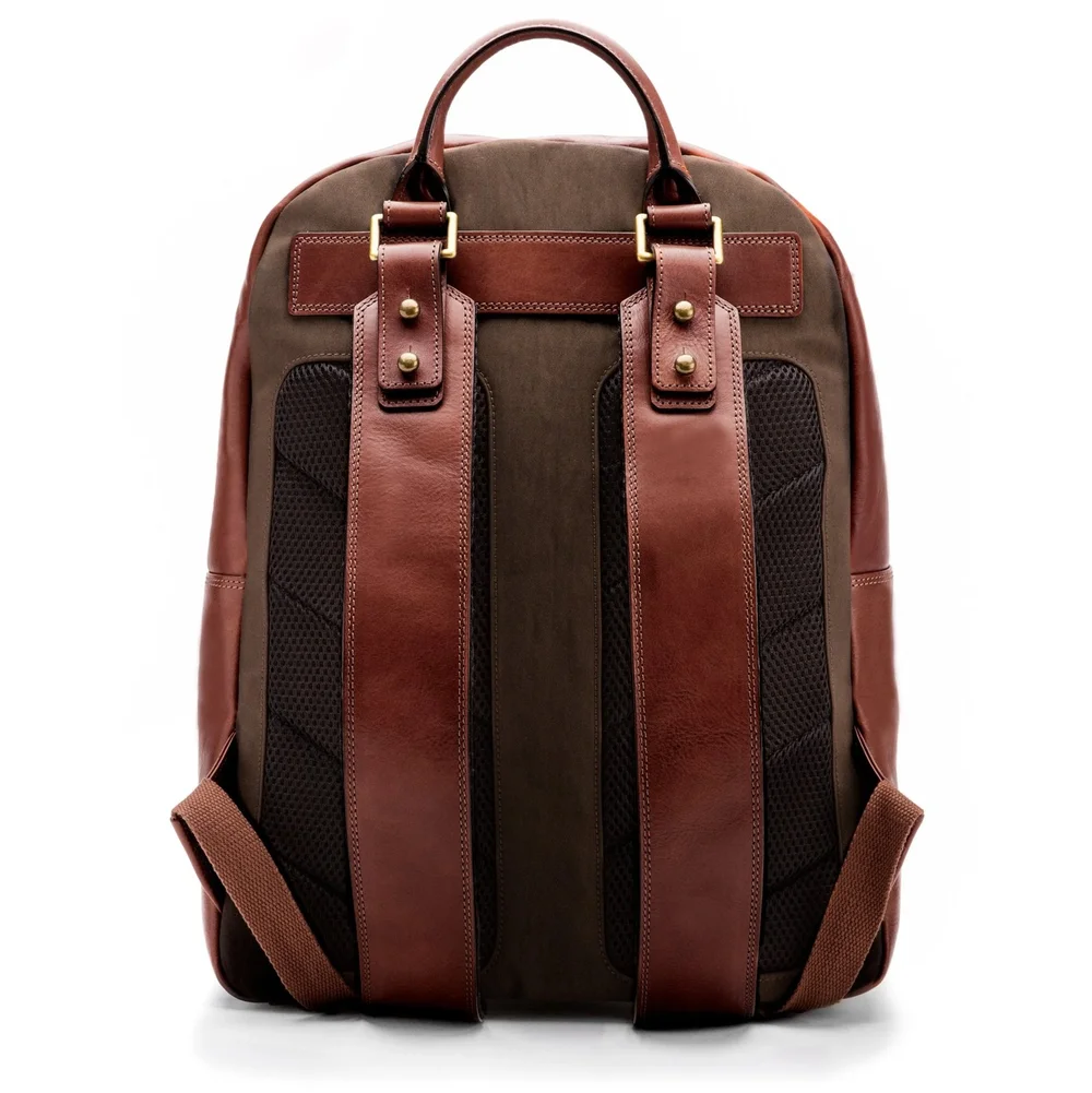 bosca vintage leather backpack Bosca Dolce 6002 Leather Backpack