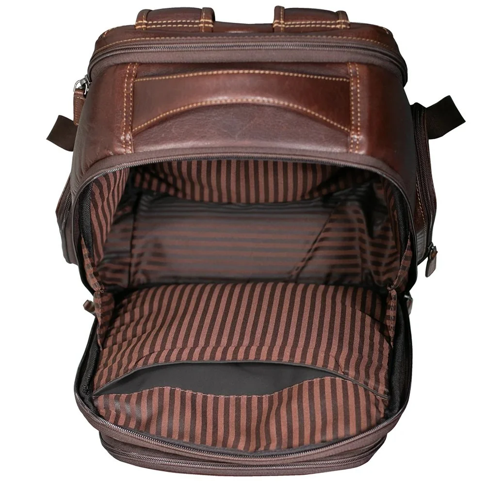 Jack georges 7523 Voyager Mid-size Tech Backpack - Brown  display picture 3