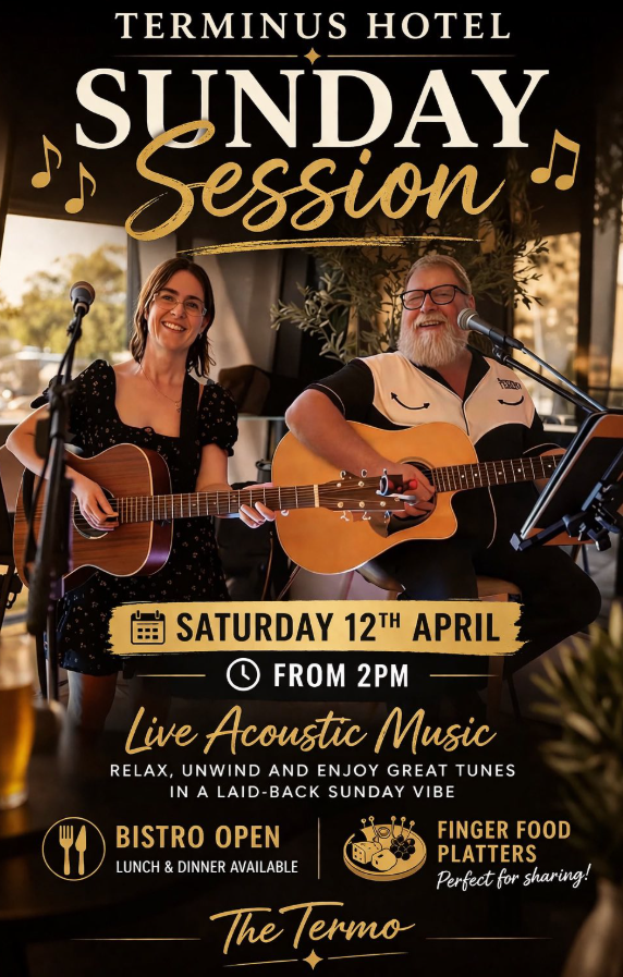 Sunday Acoustic Session at the Terminus Hotel