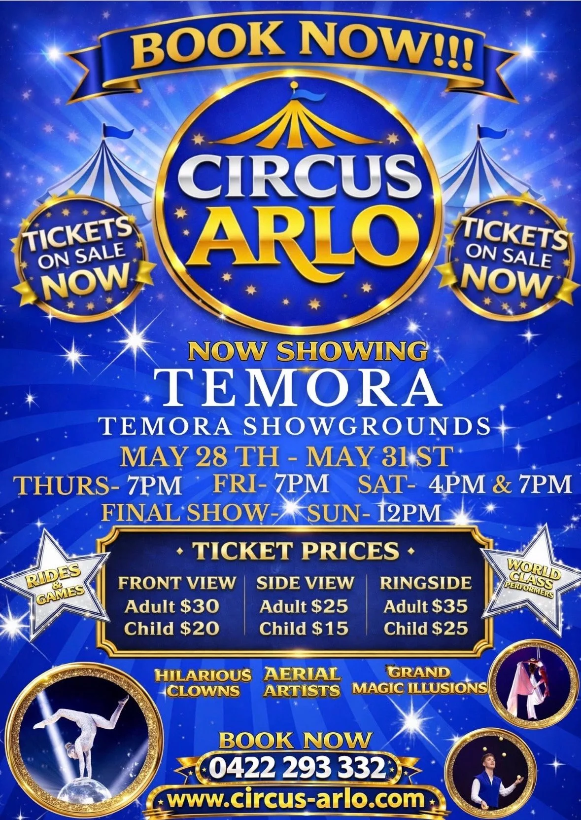  CIRCUS ARLO is coming to Temora!
